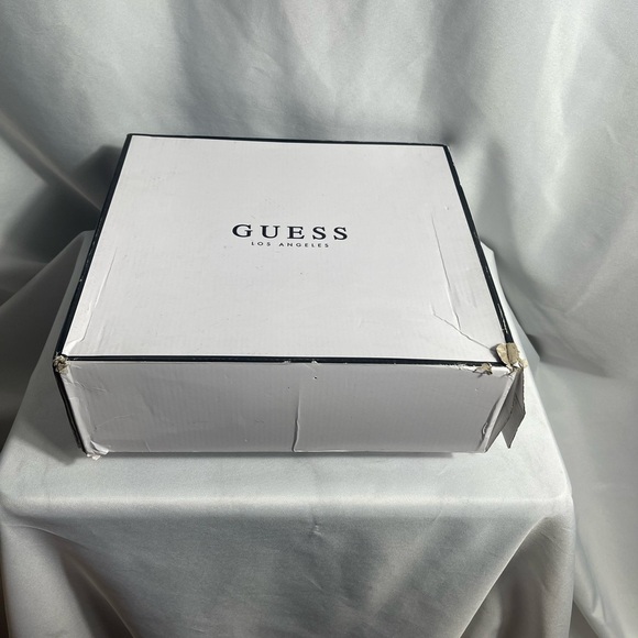 GUESS ACORA Wedge Ankle Boots Light Natural 5.5M Pointed Toe - Picture 4 of 12